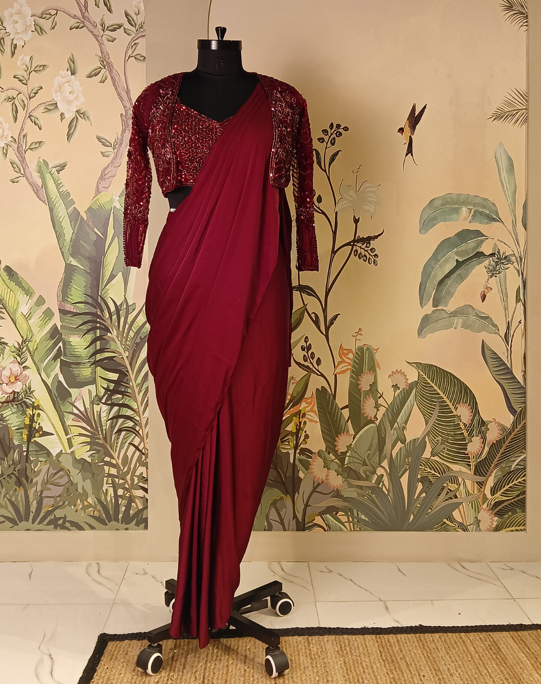 Crimson Charm Drape