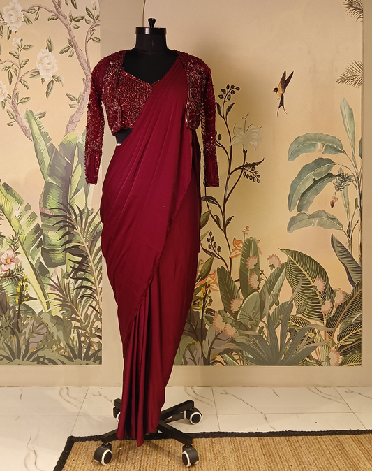 Crimson Charm Drape