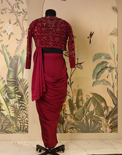 Crimson Charm Drape