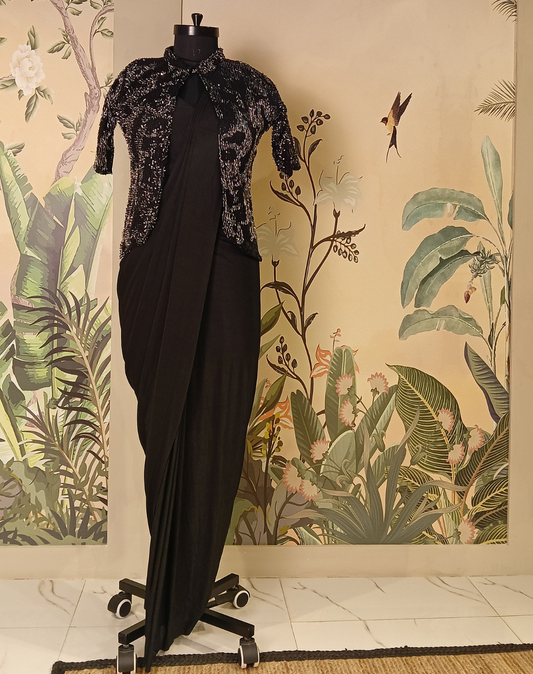 Midnight Glimmer Drape