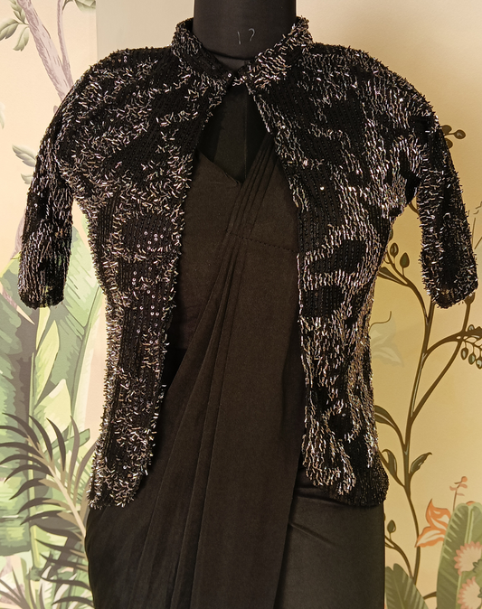 Midnight Glimmer Drape