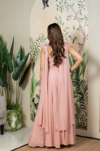 Blush Feather Flair