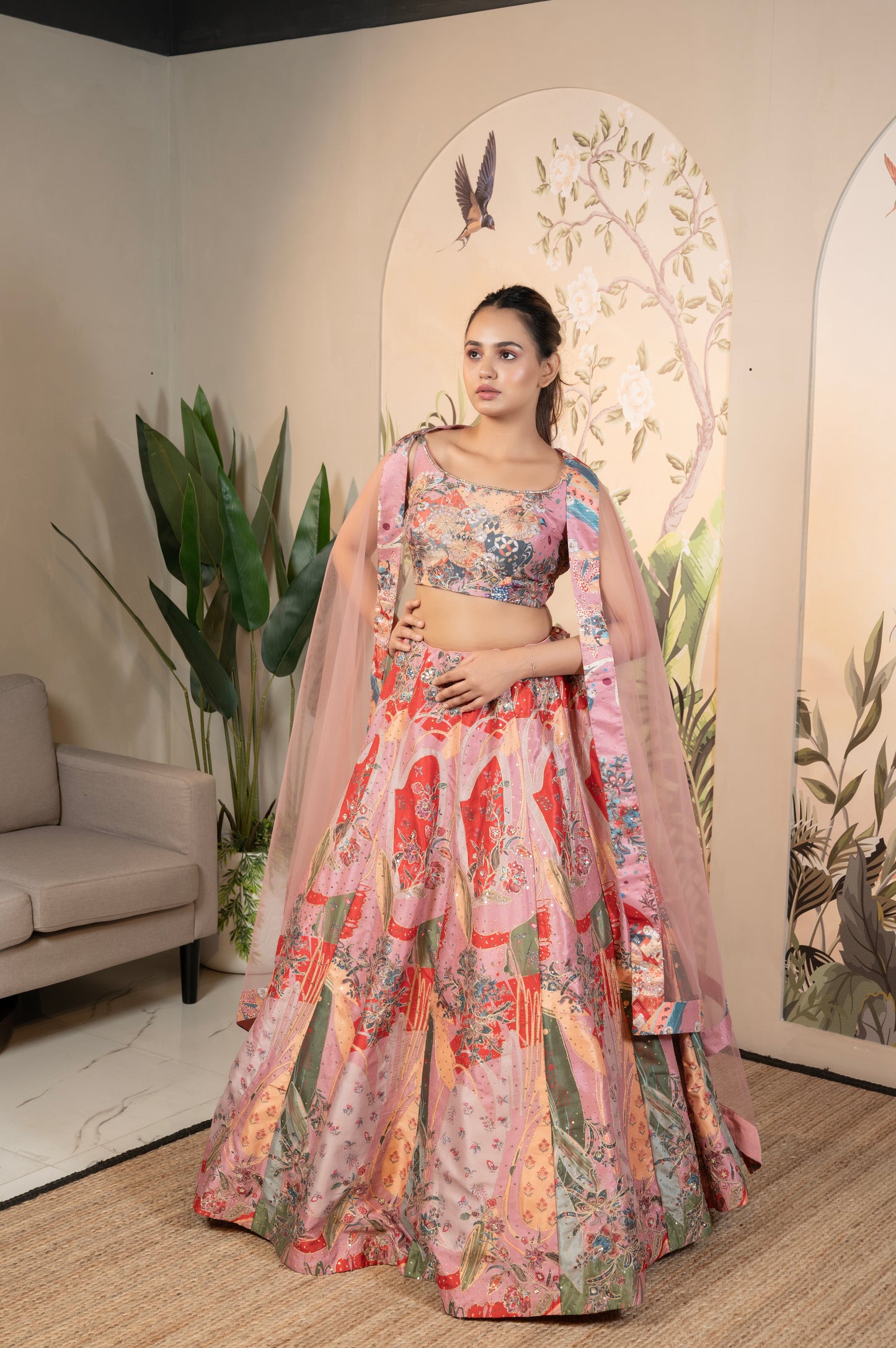 Multicolor Zari Elegance