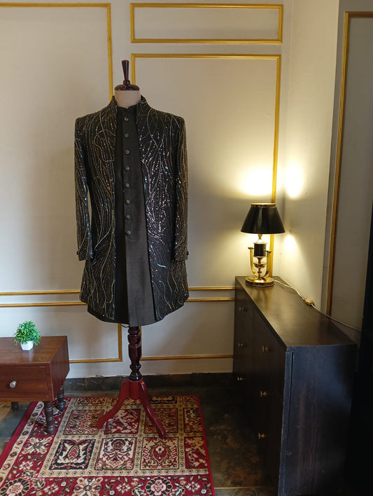 Noir Radiance Indo-Western Set