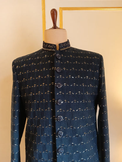 Azure Charm Chikankari Kurta Set
