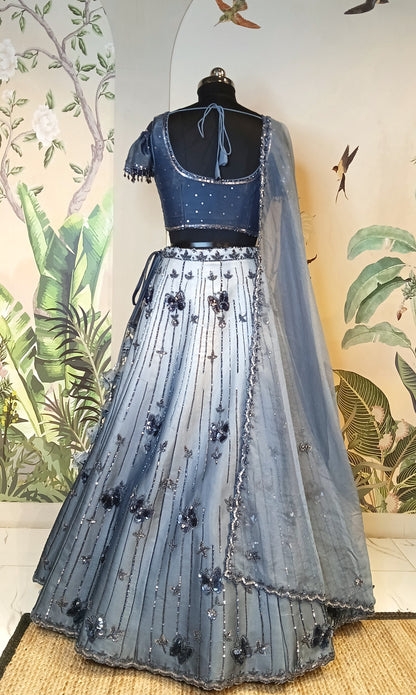 Midnight Spark Lehenga