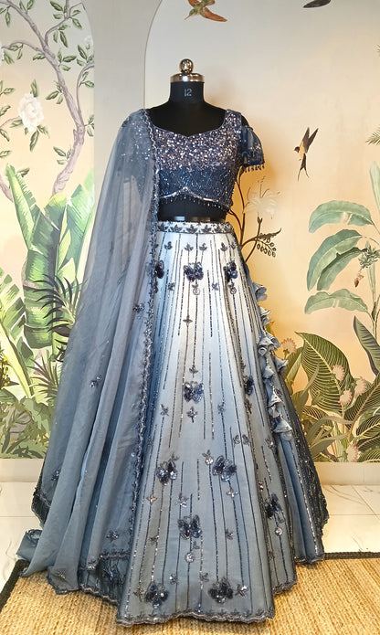 Midnight Spark Lehenga