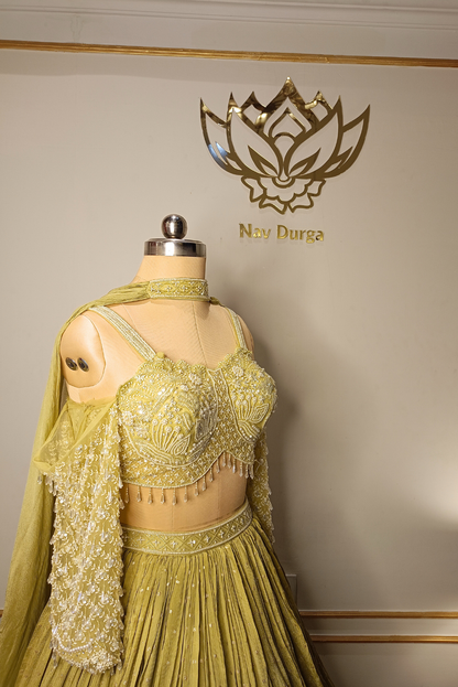 Chartreuse Silk Bloom