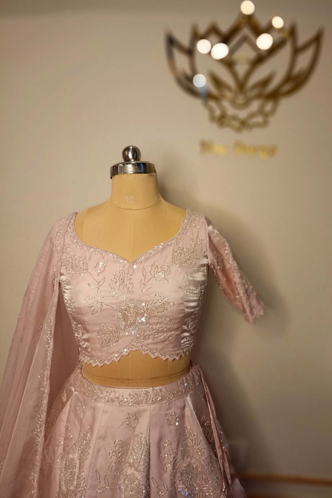 Blush Sparkle Lehenga