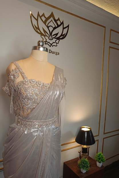 Silver Shimmer Drape