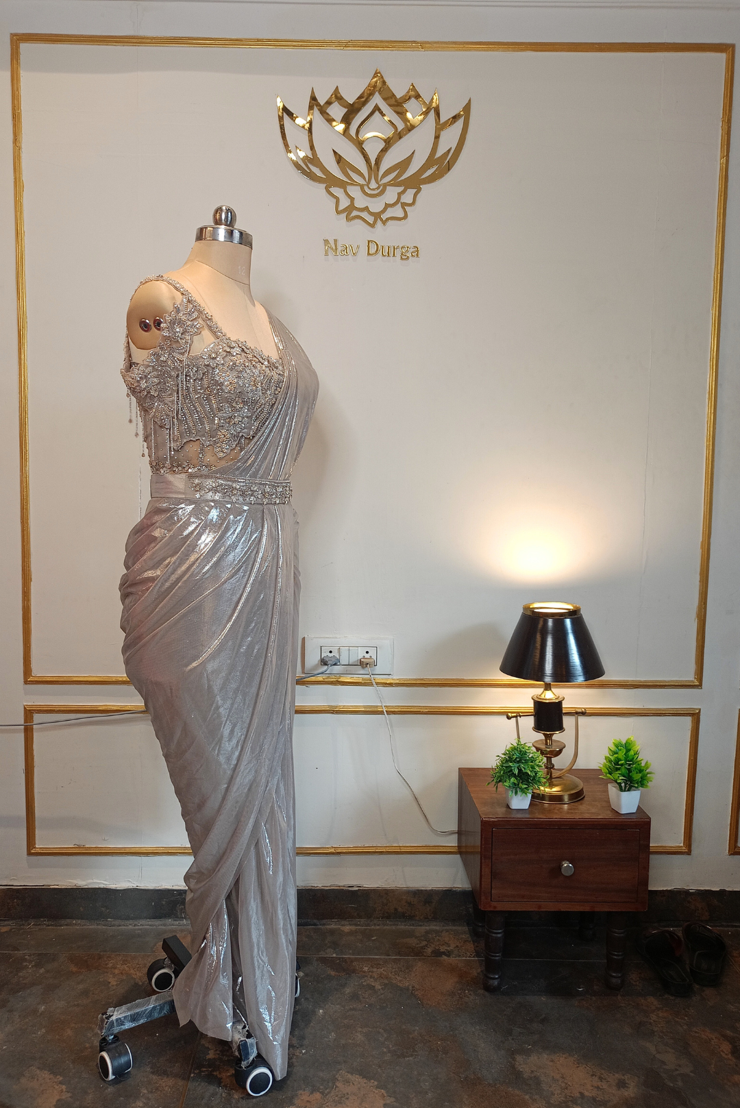 Silver Shimmer Drape