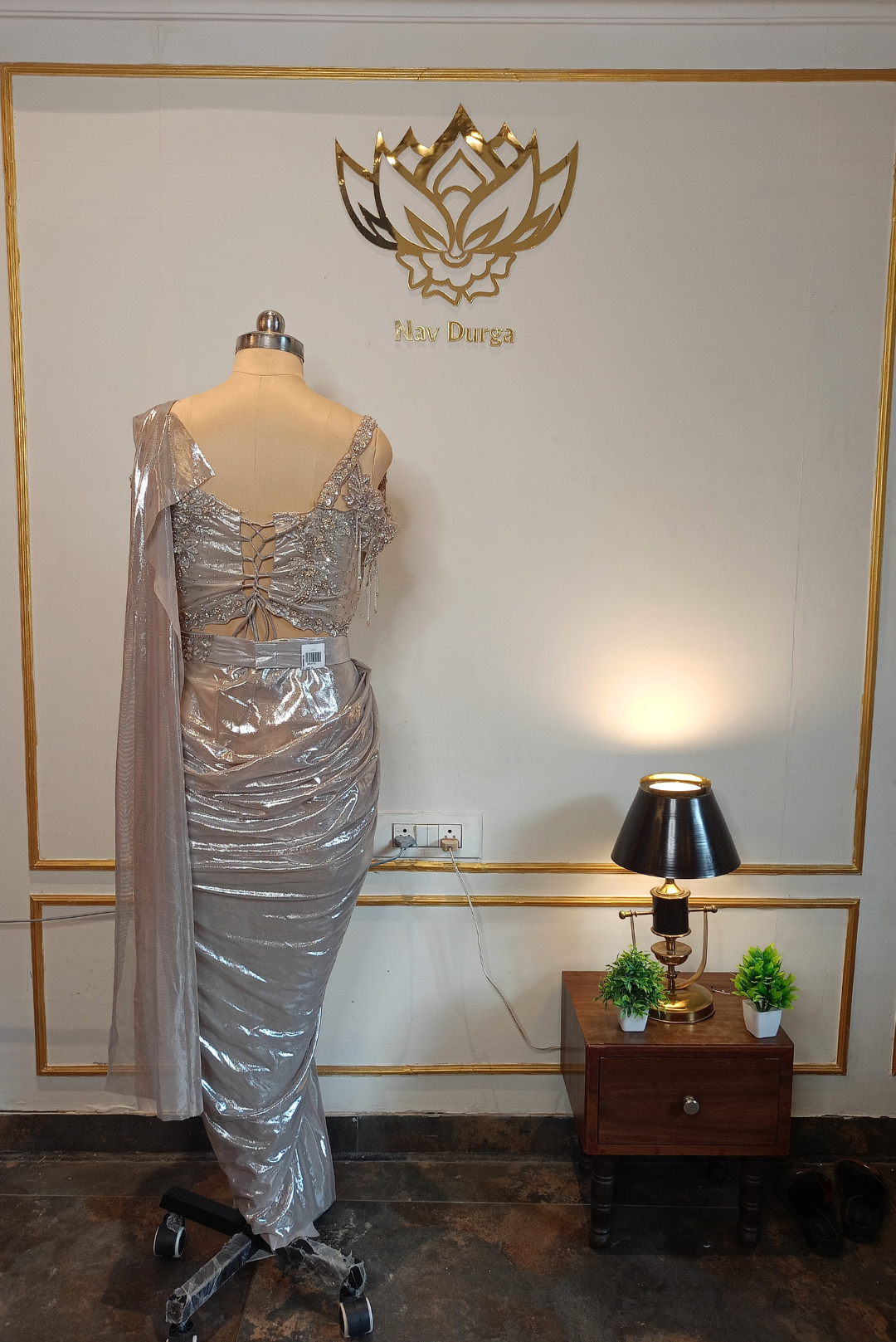 Silver Shimmer Drape