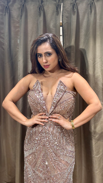 Shimmering Off-Shoulder