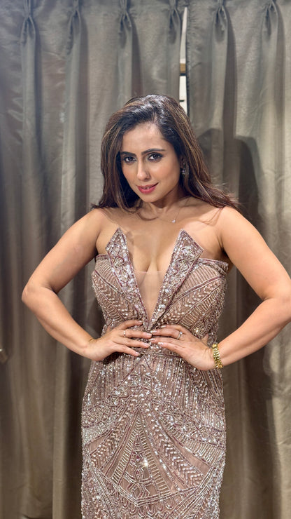 Shimmering Off-Shoulder