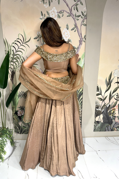 Gilded Off-Shoulder
