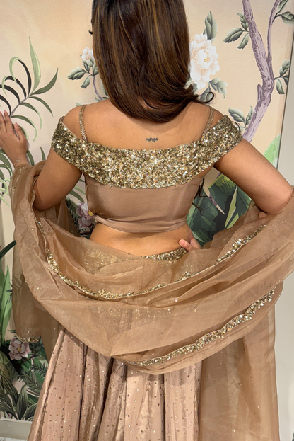 Gilded Off-Shoulder