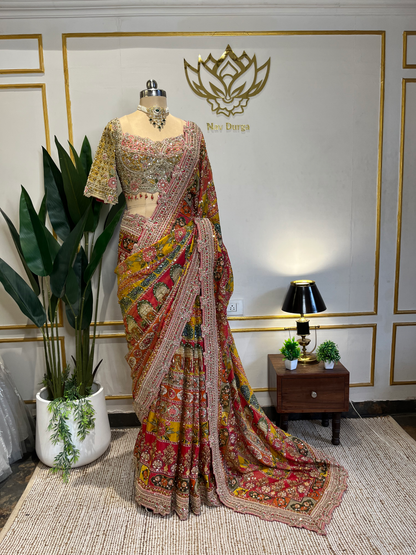 Multicolor Motion Saree