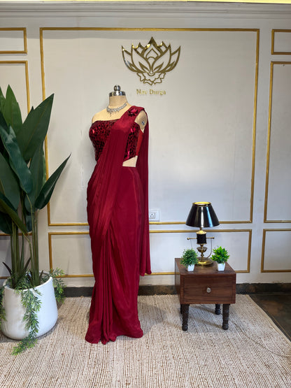 Scarlet Mirror Drape