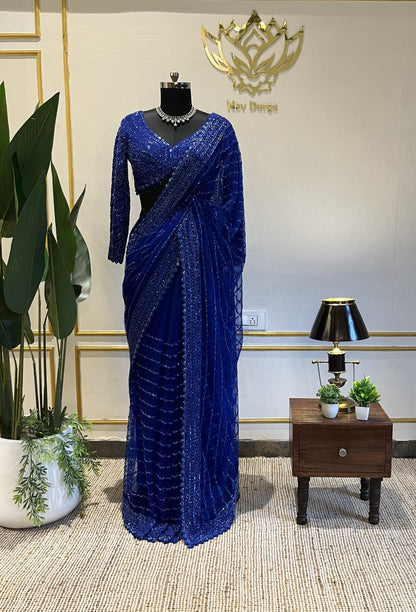 Crimson Royale Saree Edit