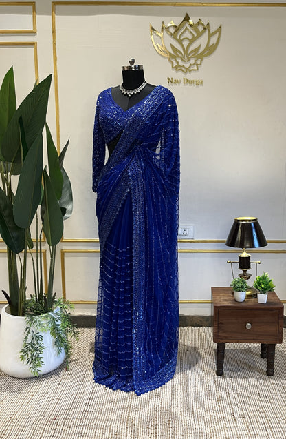 Crimson Royale Saree Edit