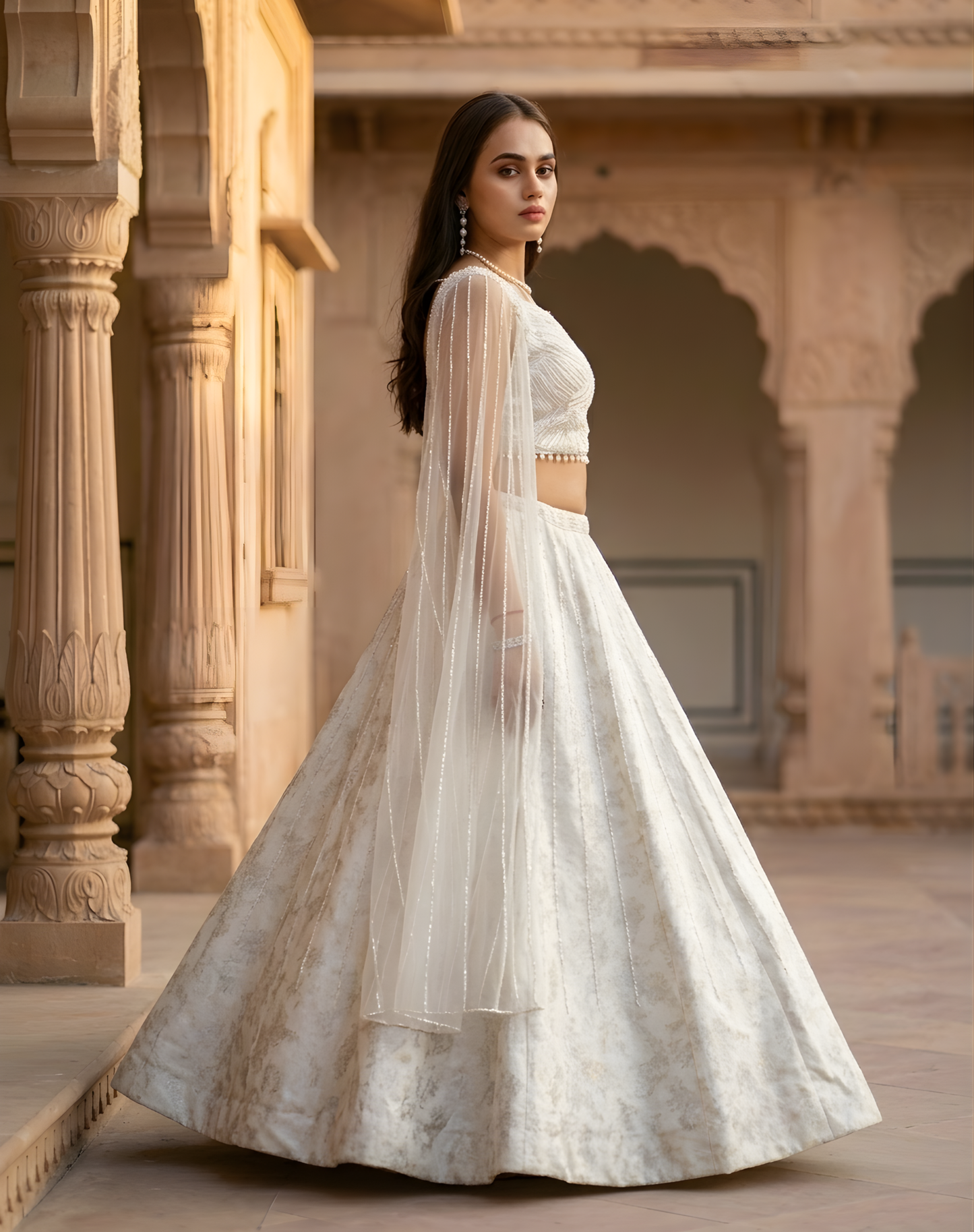 Shimmer Drape Ensemble