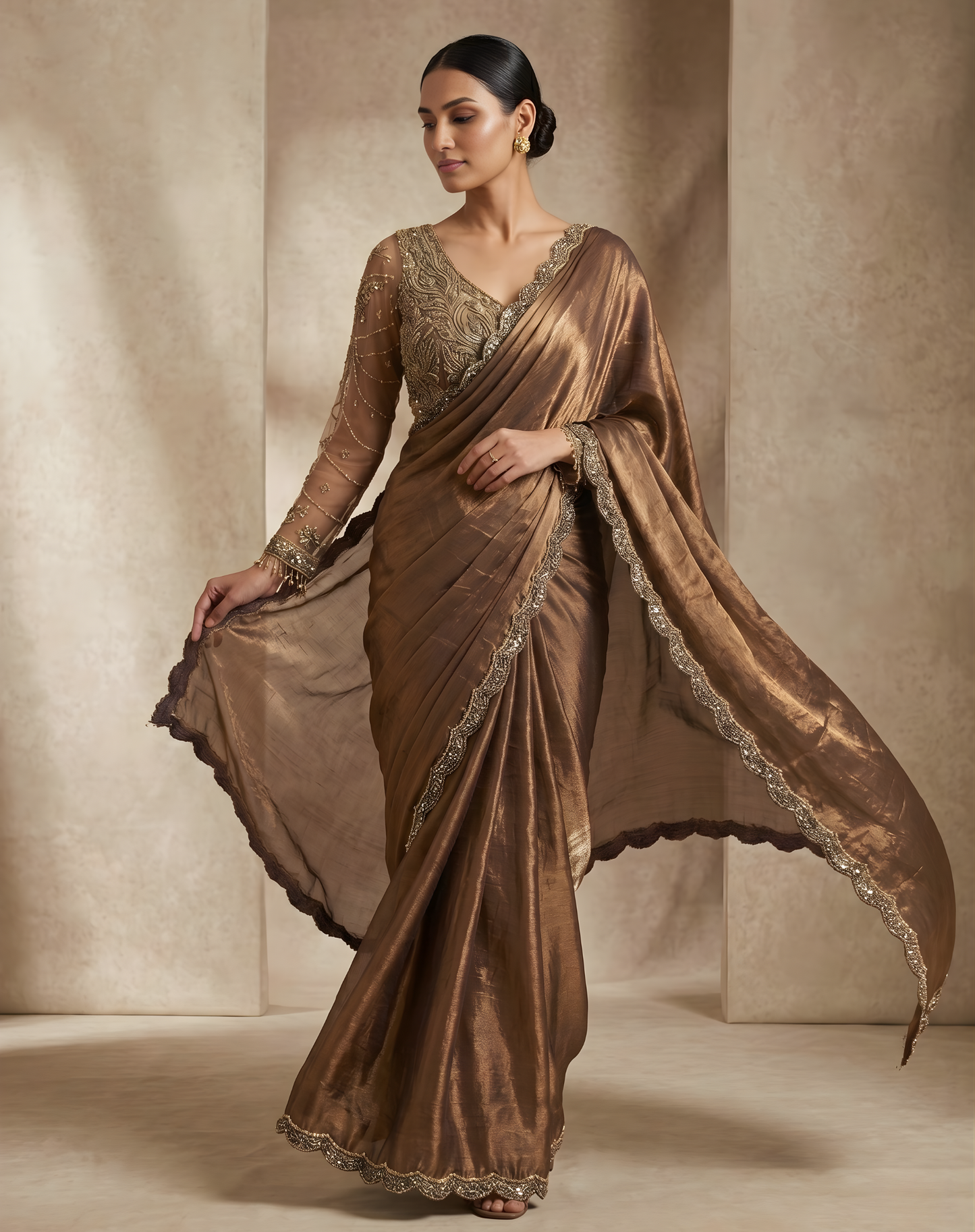 Bronze Gleam Drape