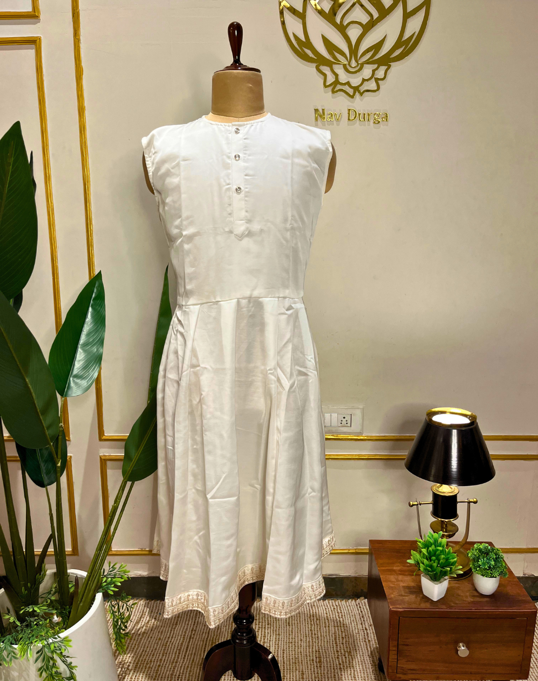 Ivory Heritage Hand-Embroidered Bamber Silk Sherwani Set