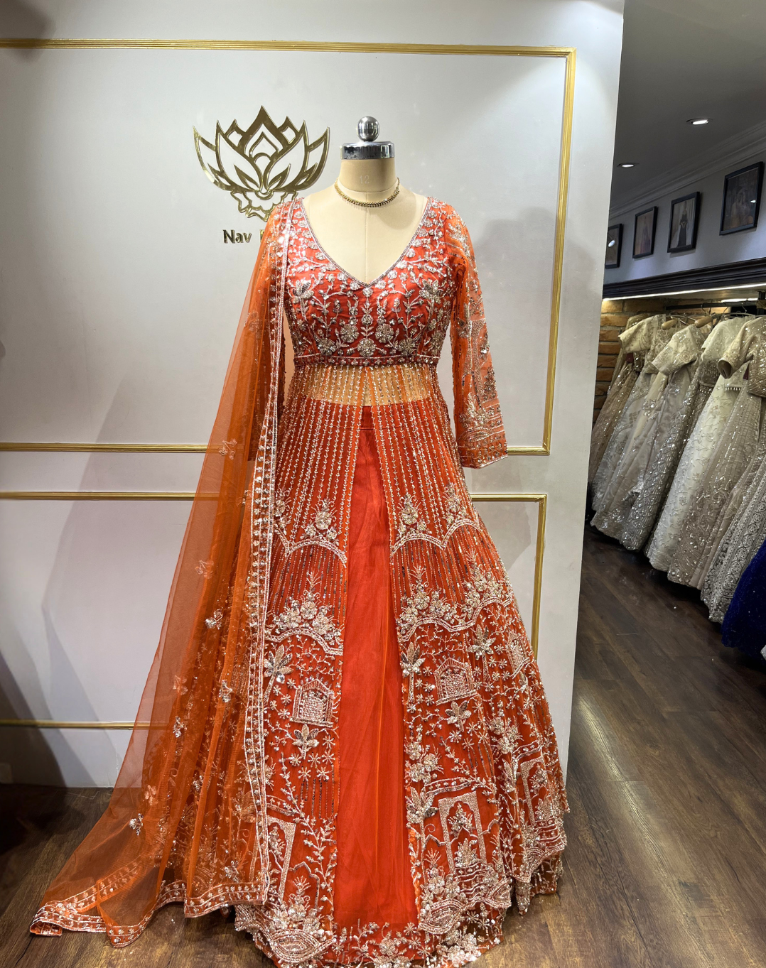 Sunlit Net | Embellished Net Lehenga Set