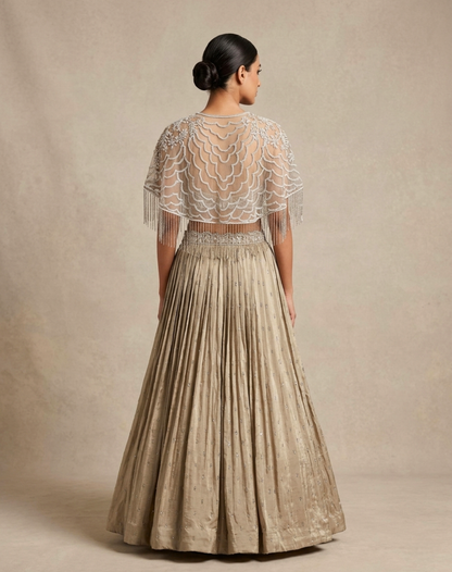 Amethyst Cascade Embellished Lehenga