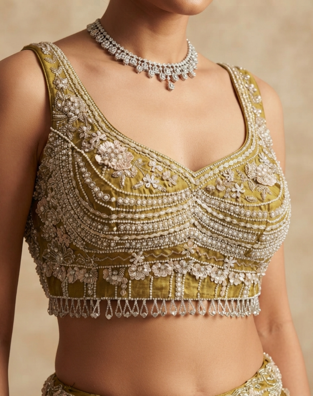 Aurelia Sculpted Drape Indo-Western Ensemble