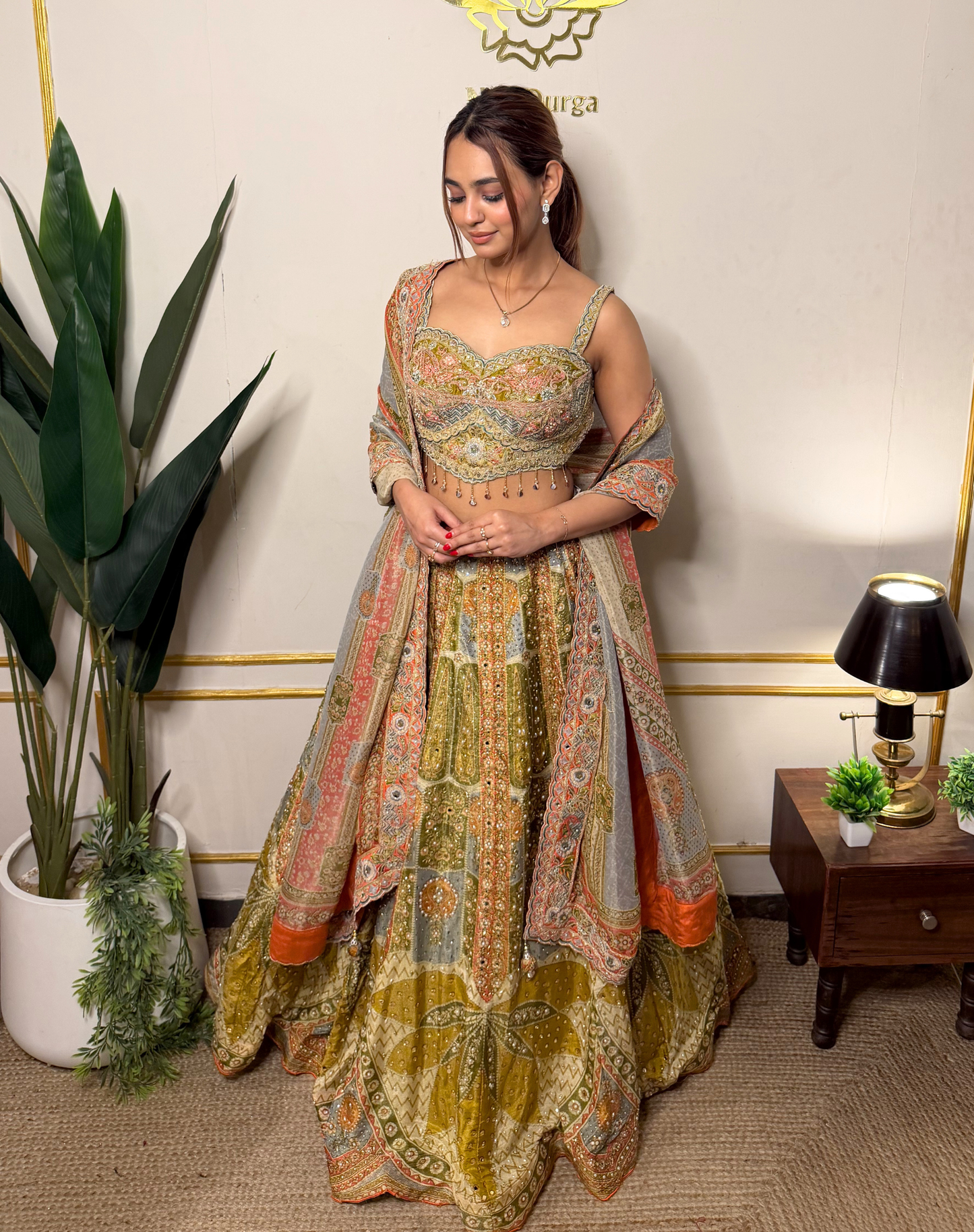 Mosaic Mirror Lehenga