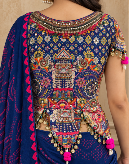 Indigo Folkstory Mirror Saree