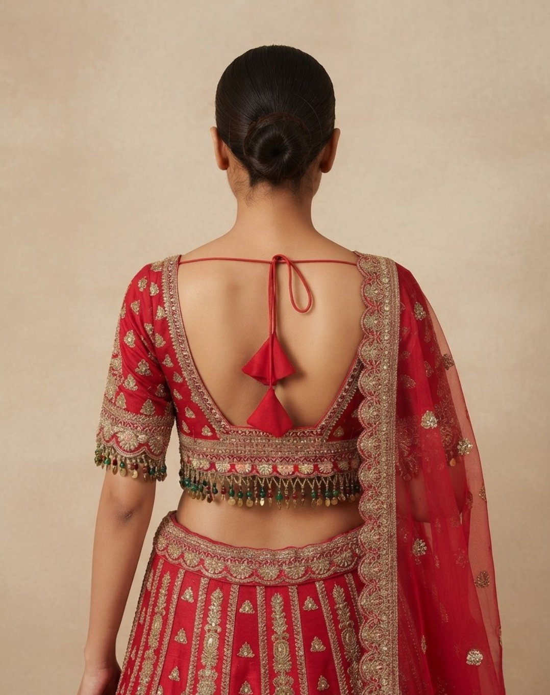Laalika | Zari & Sequin Embroidered Bridal Lehenga