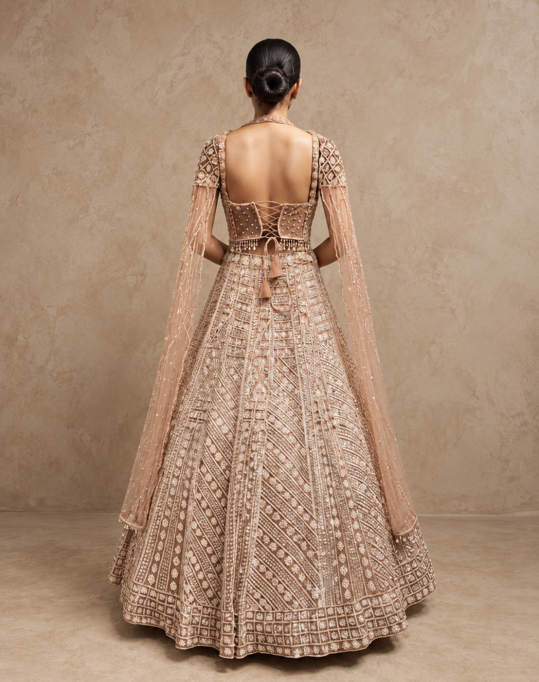 Celestial Heirloom | Cutdana, Sequin & Pearl Embellished Lehenga