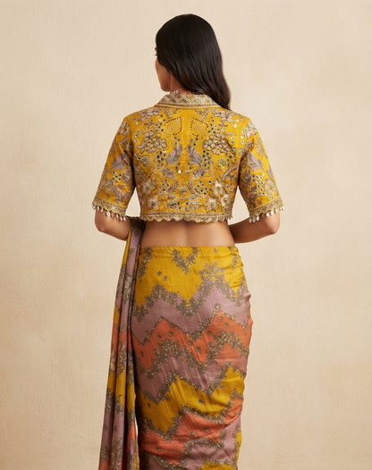 Marigold Reverie Saree