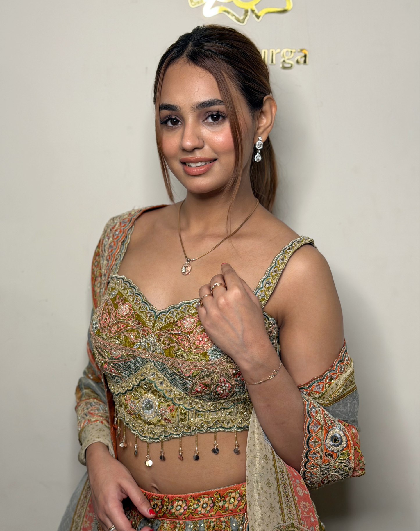 Mosaic Mirror Lehenga