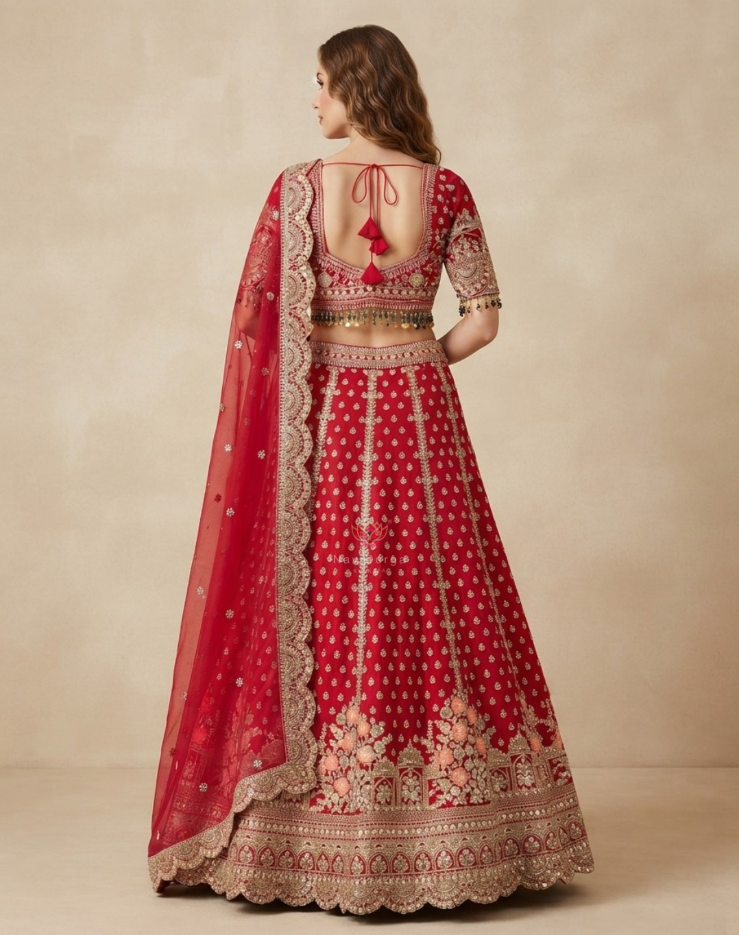 Riwaayat Royale | Zari, Sequin & Thread Embroidered Bridal Lehenga
