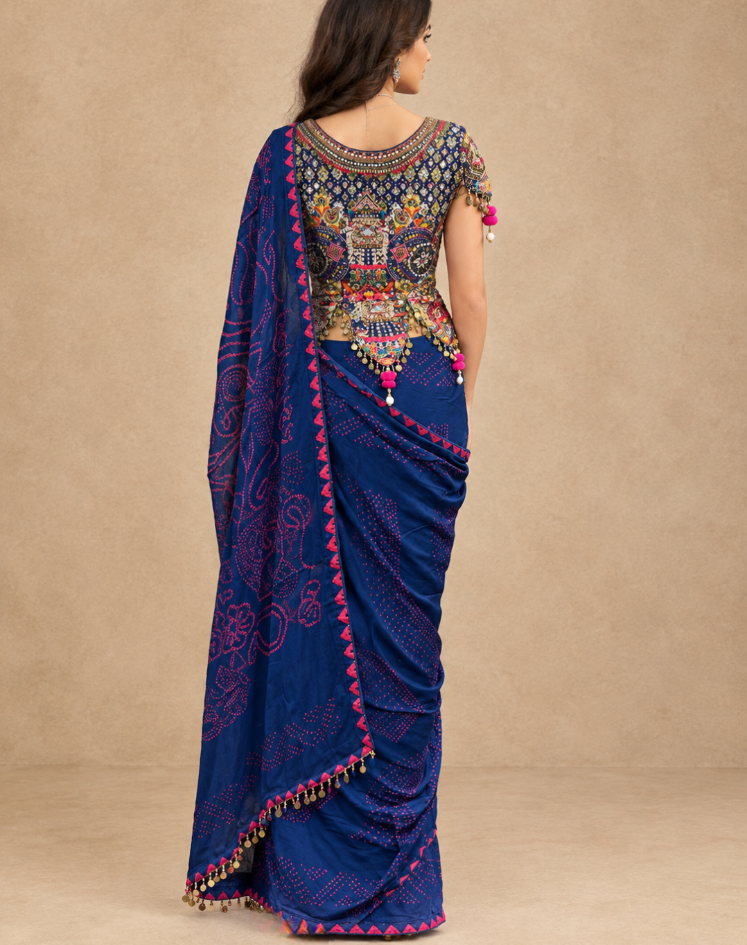 Indigo Folkstory Mirror Saree