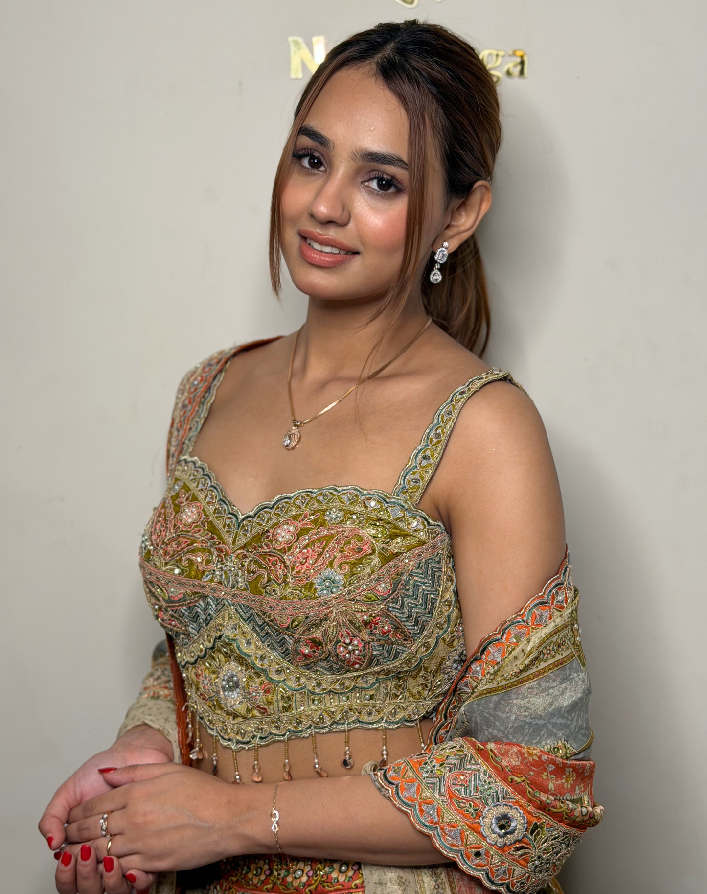 Mosaic Mirror Lehenga