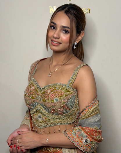 Mosaic Mirror Lehenga