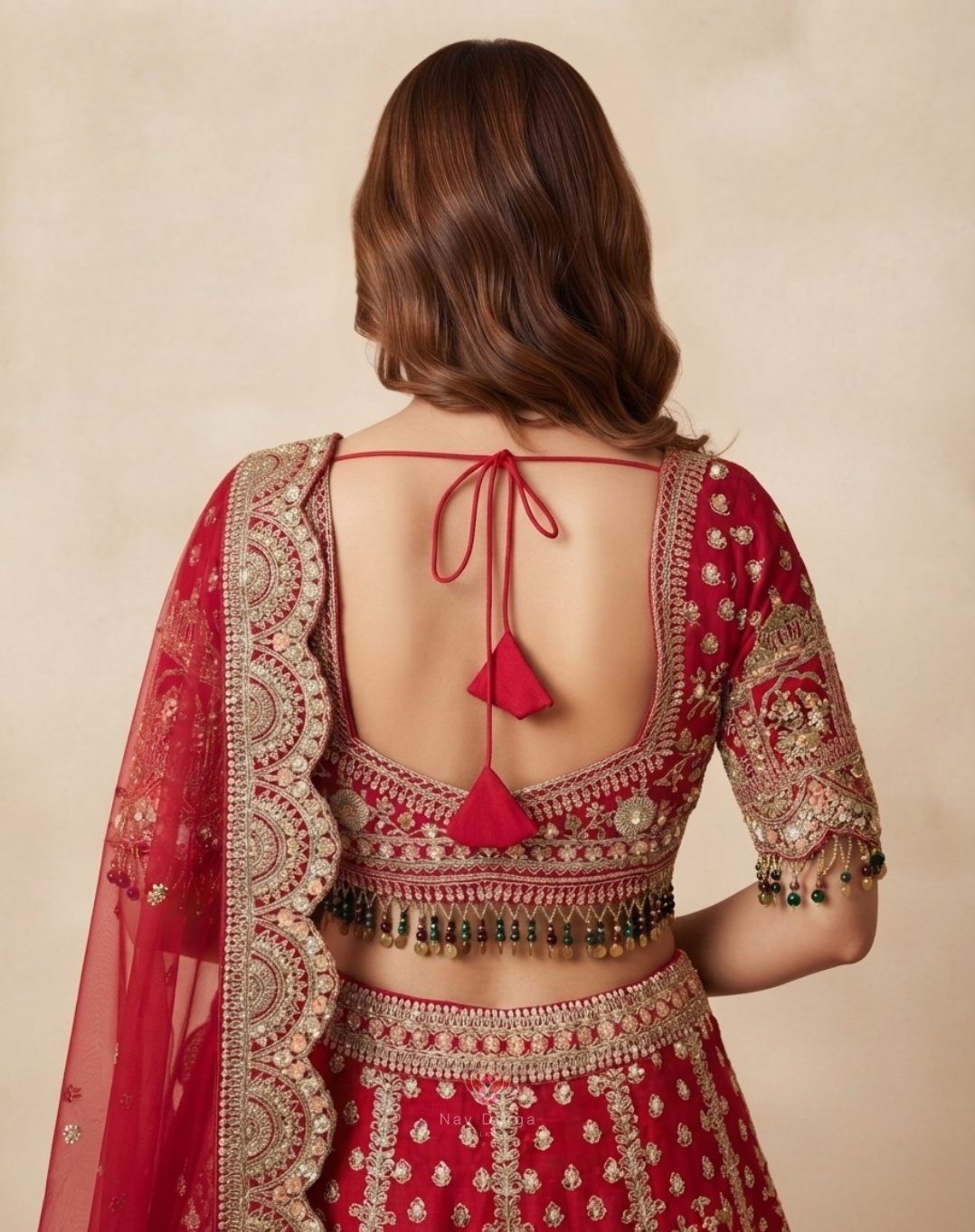 Riwaayat Royale | Zari, Sequin & Thread Embroidered Bridal Lehenga