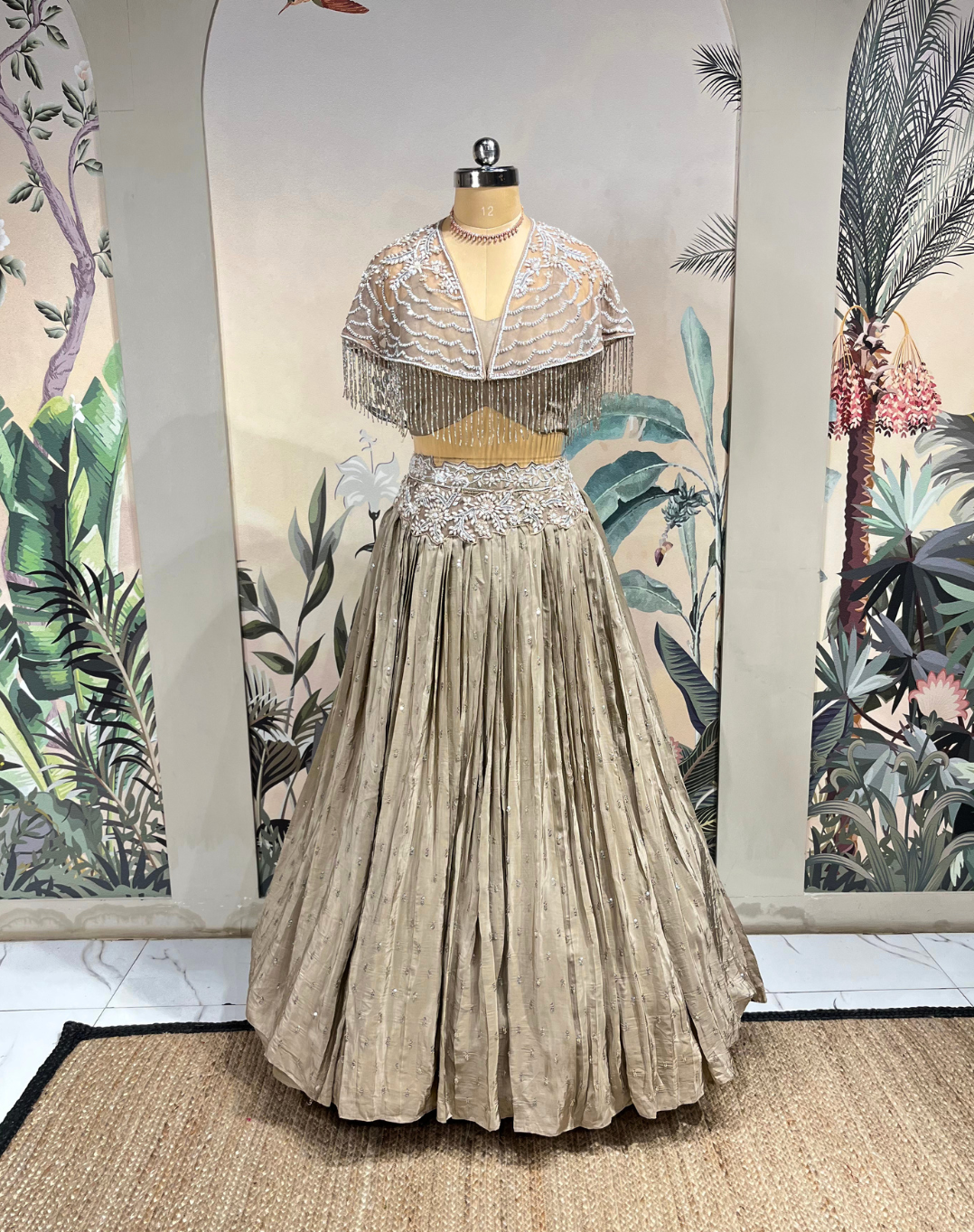 Amethyst Cascade Embellished Lehenga