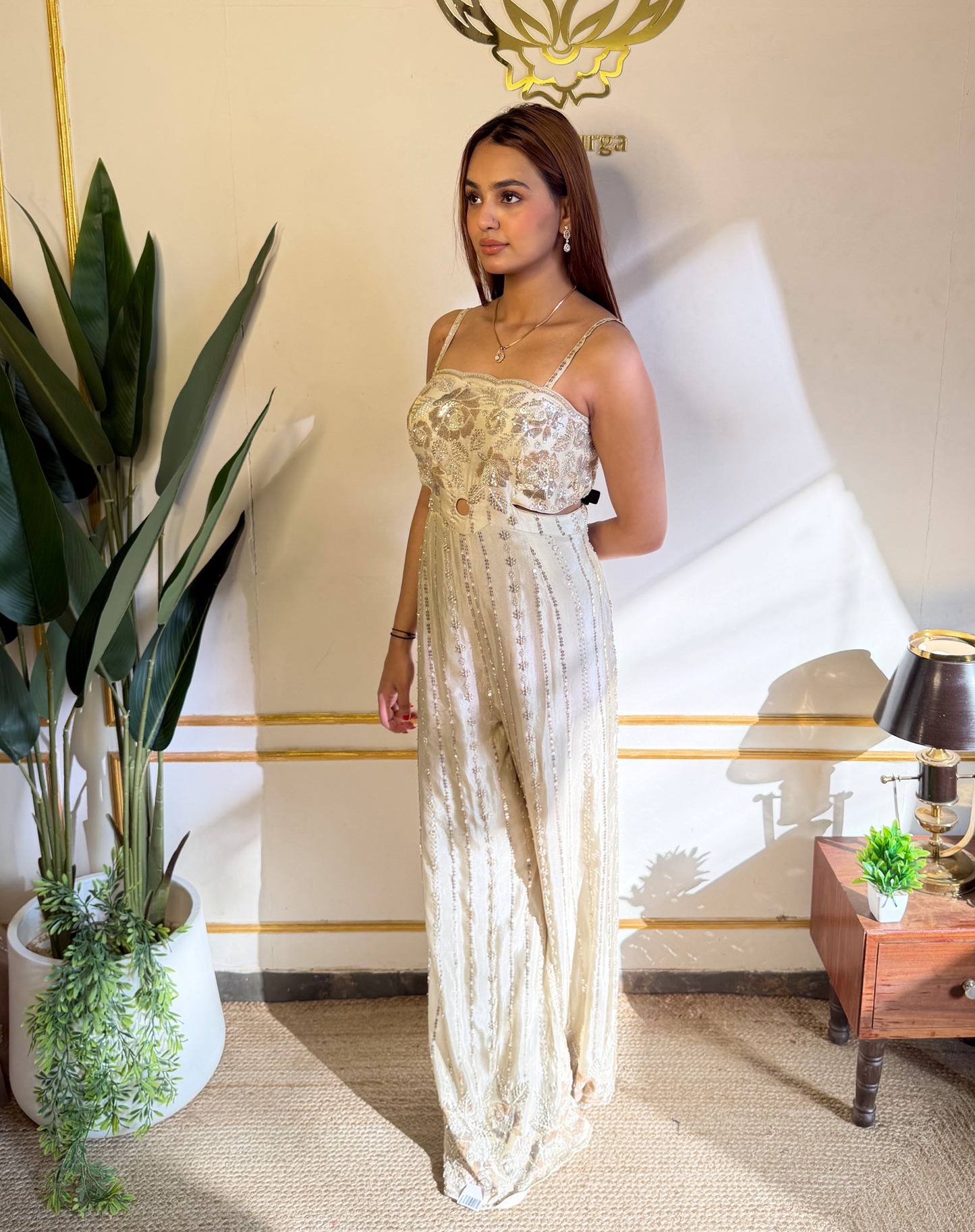 Ivory Glow Jumpsuit