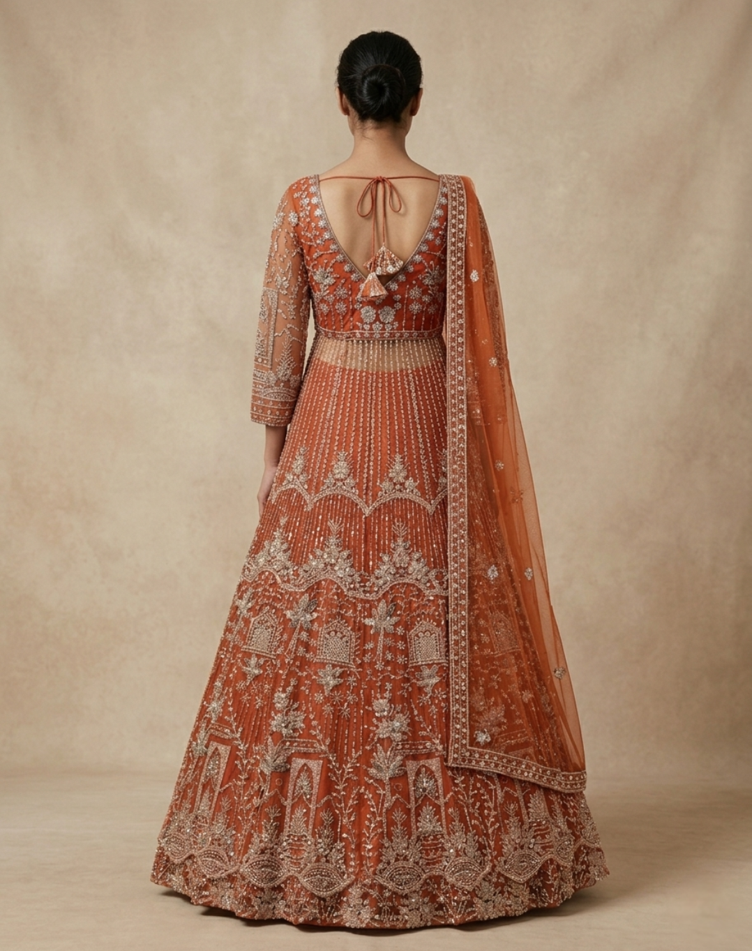 Sunlit Net | Embellished Net Lehenga Set