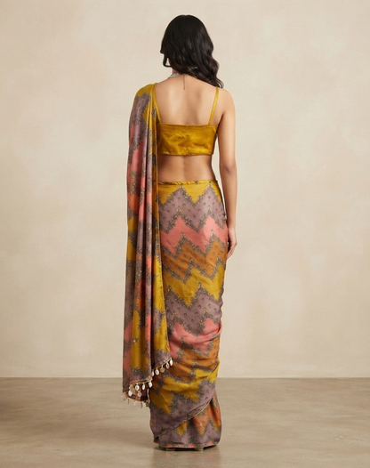 Marigold Reverie Saree