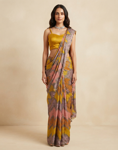 Marigold Reverie Saree