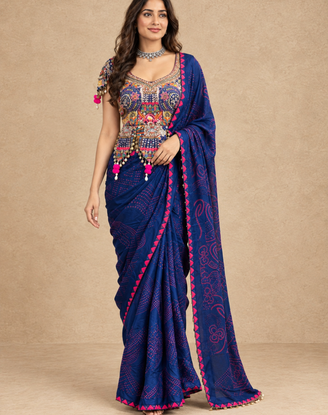 Indigo Folkstory Mirror Saree