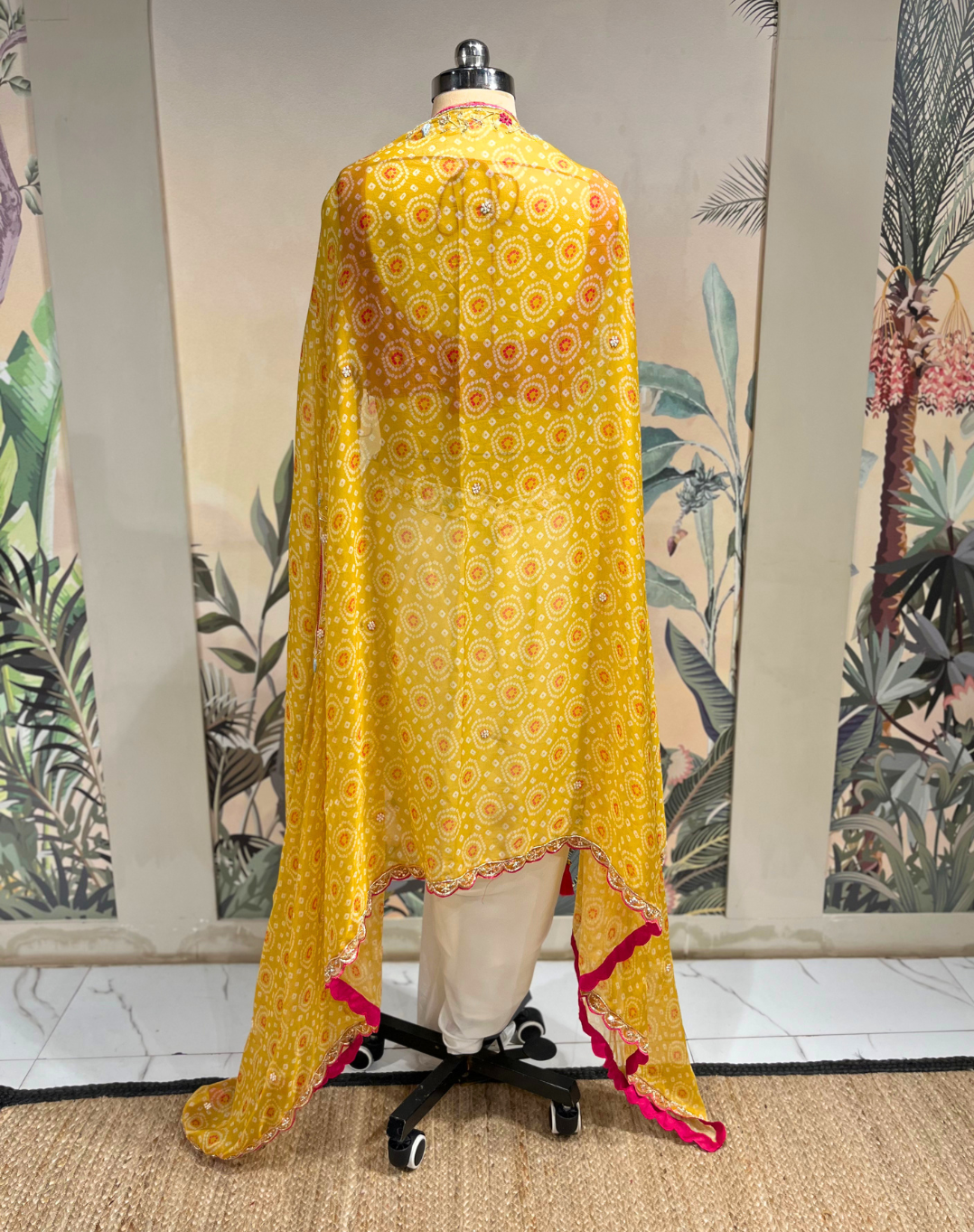 Gulmohar Draped Indo-Western Set