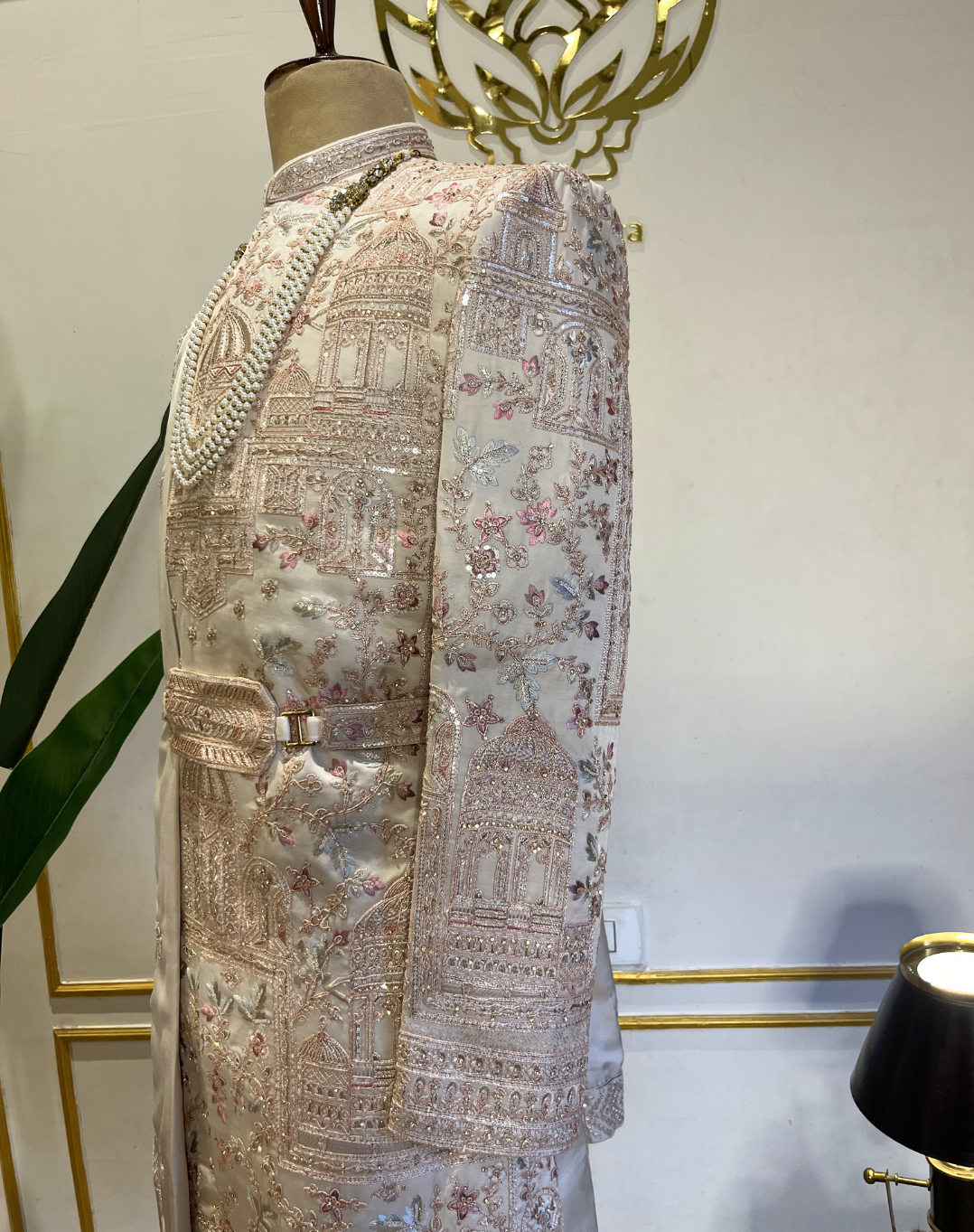 Royal Heritage | Ivory Bamber Silk Sherwani Set