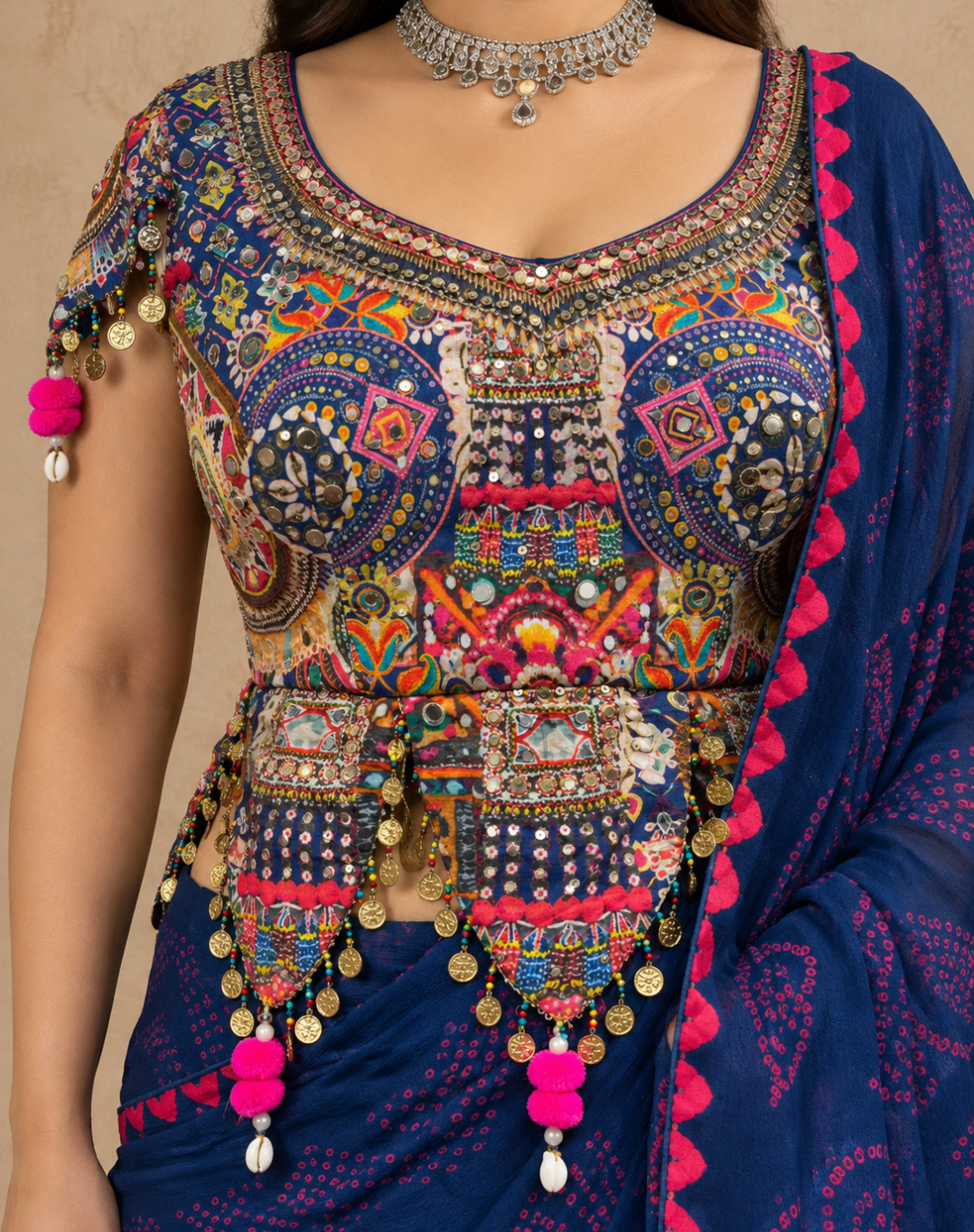 Indigo Folkstory Mirror Saree